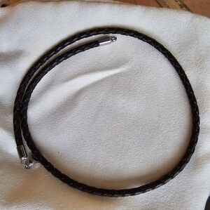 James Avery Braided Leather Cord Necklace